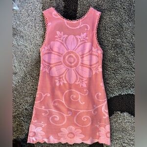 Free People Pink Floral Mini Dress